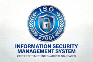 国际信息安全标准ISO 27001认证标志 - 代表信息安全管理体系达到国际水平