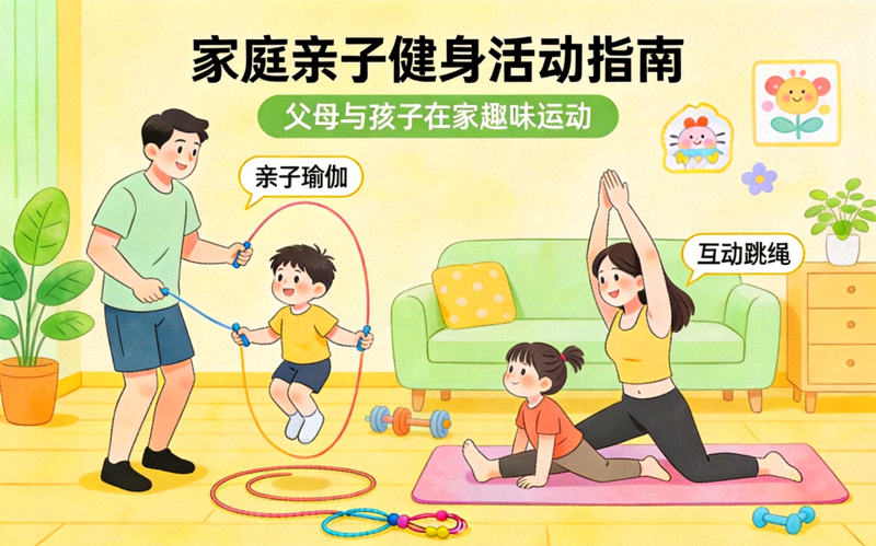家庭亲子健身活动指南 - 父母与孩子在家中一起做趣味运动游戏