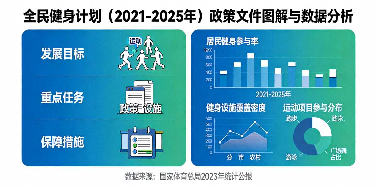 《全民健身计划（2021-2025年）》政策文件详细图解与数据分析图表
