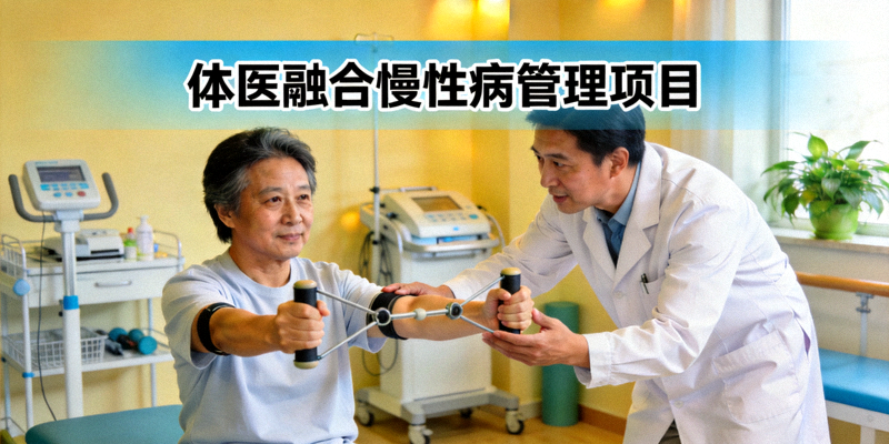 体医融合慢性病管理项目 - 患者在医生指导下进行康复训练