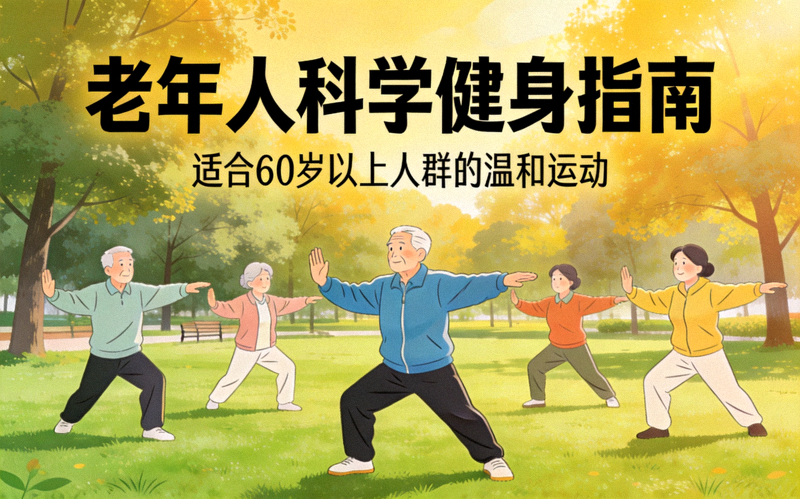 老年人科学健身指南 - 老年人在公园打太极拳