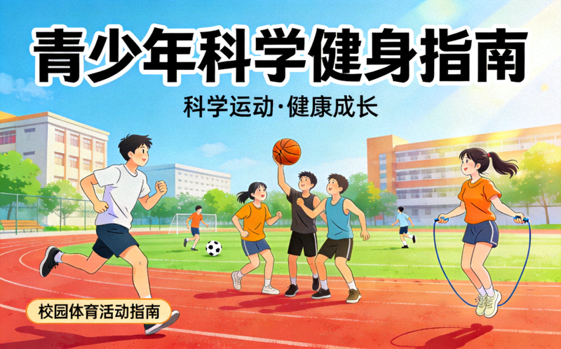 青少年科学健身指南 - 学生在校园进行体育活动