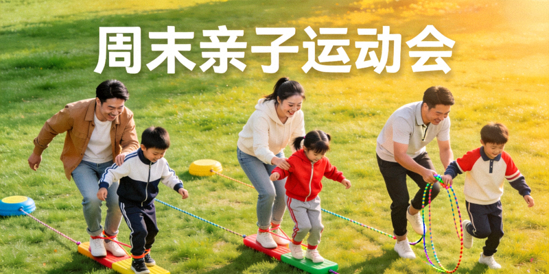周末亲子运动会 - 家长与孩子共同参与趣味运动项目