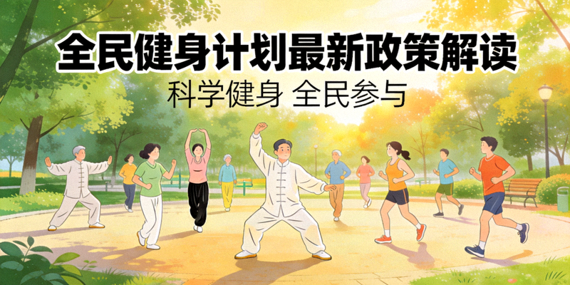 全民健身计划最新政策解读配图 - 人们在公园集体锻炼