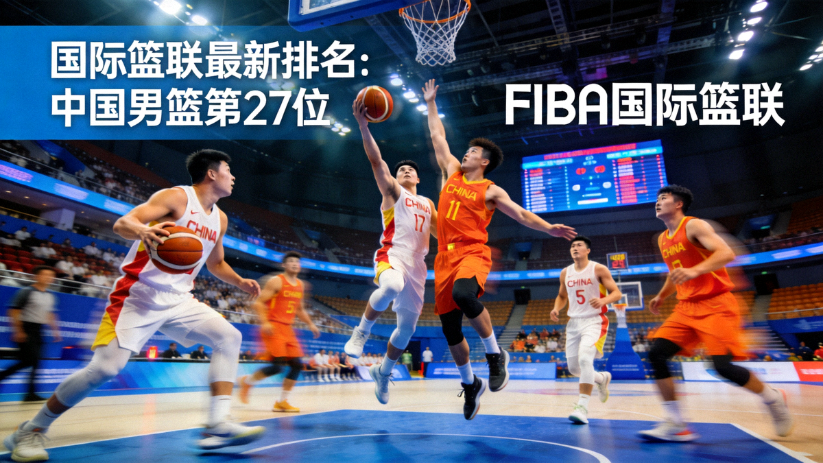国际篮联最新排名公布背景下的中国男篮队员在赛场拼搏瞬间
