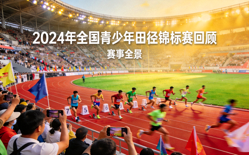 2024年全国青少年田径锦标赛回顾 - 田径场内观众席与赛道上选手同时入镜的赛事全景