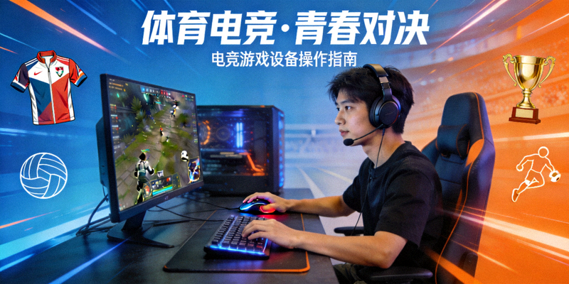 电竞游戏设备操作画面 - 体育主题电竞游戏吸引年轻用户